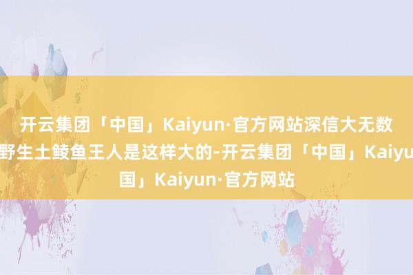 开云集团「中国」Kaiyun·官方网站深信大无数钓友钓到的野生土鲮鱼王人是这样大的-开云集团「中国」Kaiyun·官方网站