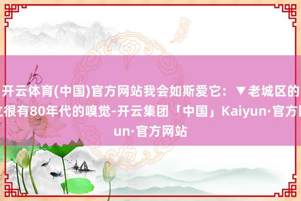 开云体育(中国)官方网站我会如斯爱它：▼老城区的设立很有80年代的嗅觉-开云集团「中国」Kaiyun·官方网站