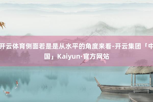 开云体育侧面若是是从水平的角度来看-开云集团「中国」Kaiyun·官方网站